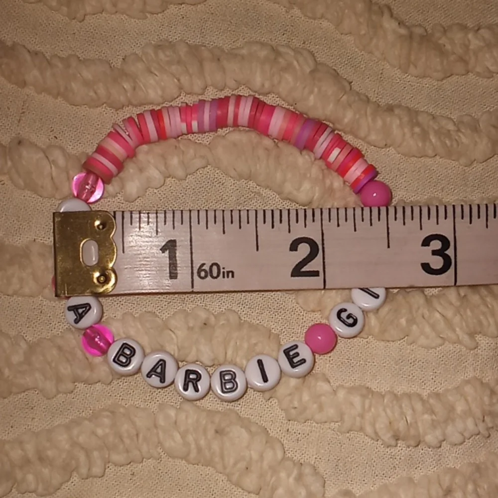 Handmade Barbie Stretch Bracelet One of a Kind